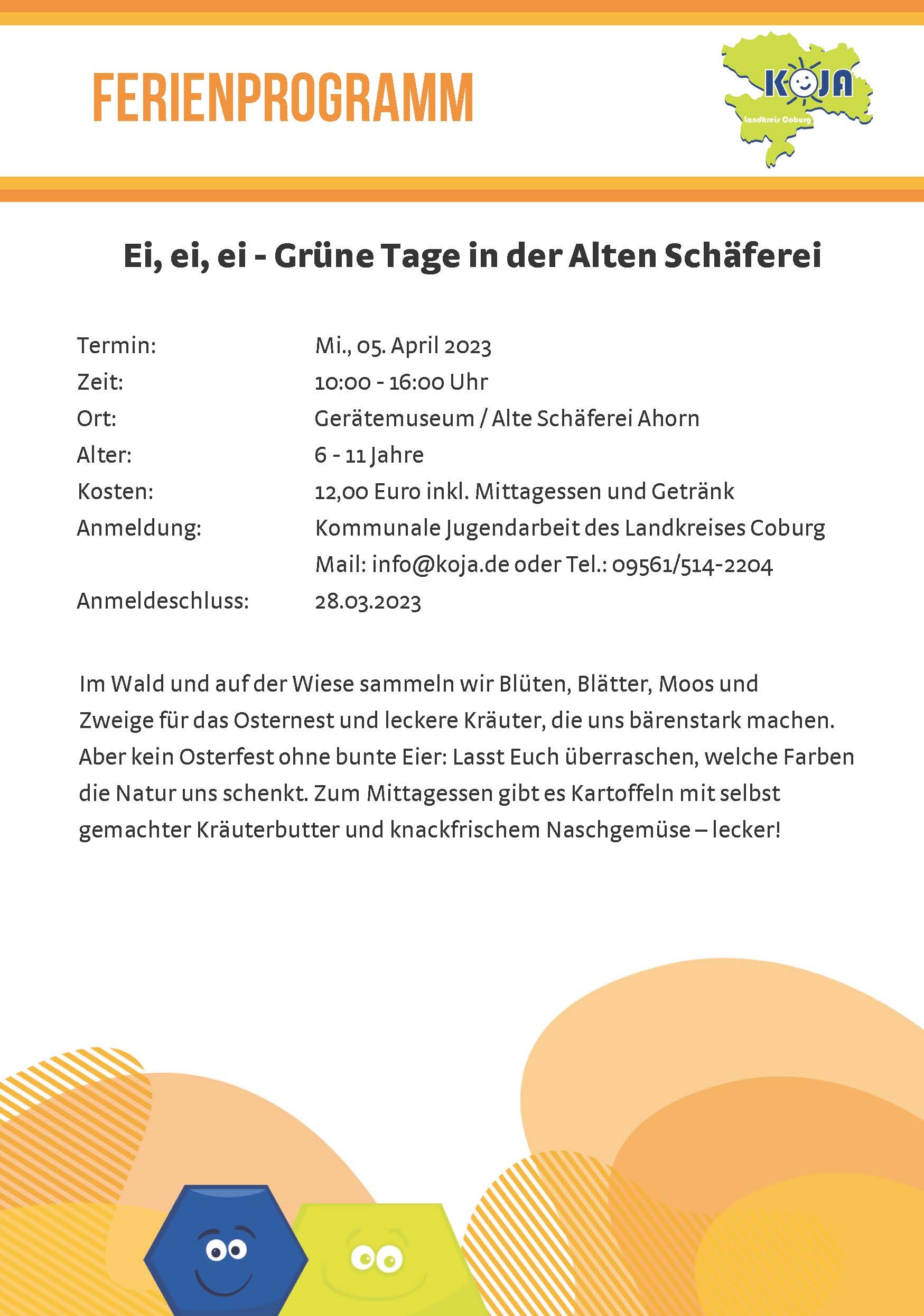 Ei, Ei, Ei - Grüne Tage in der Alten Schäferei Ei, Ei, Ei - Grüne Tage in der Alten Schäferei